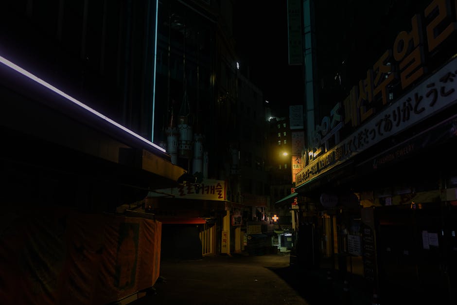 Hongdae street at night during a Seoul food tour