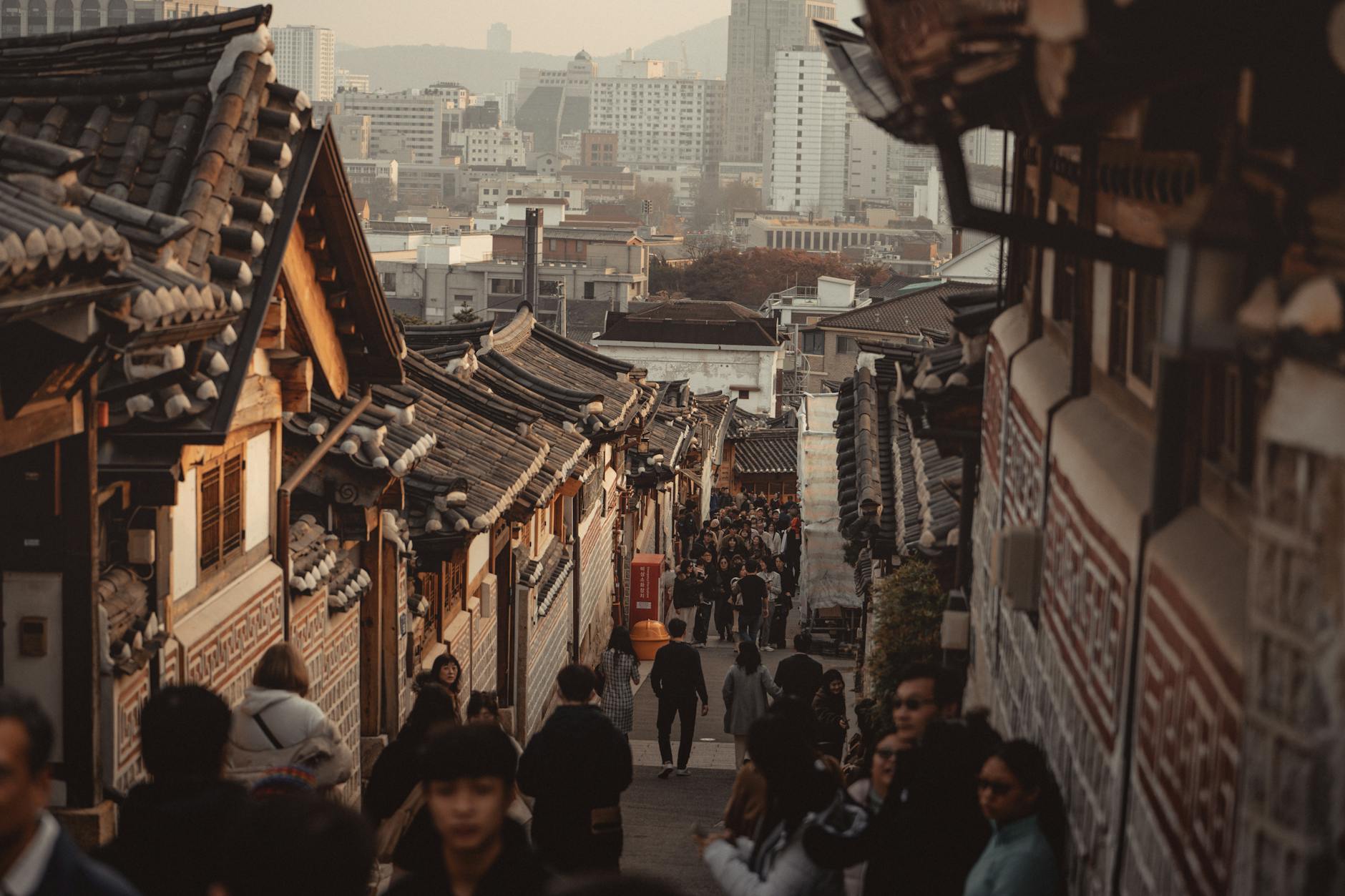 Insadong traditional craft street in central Seoul