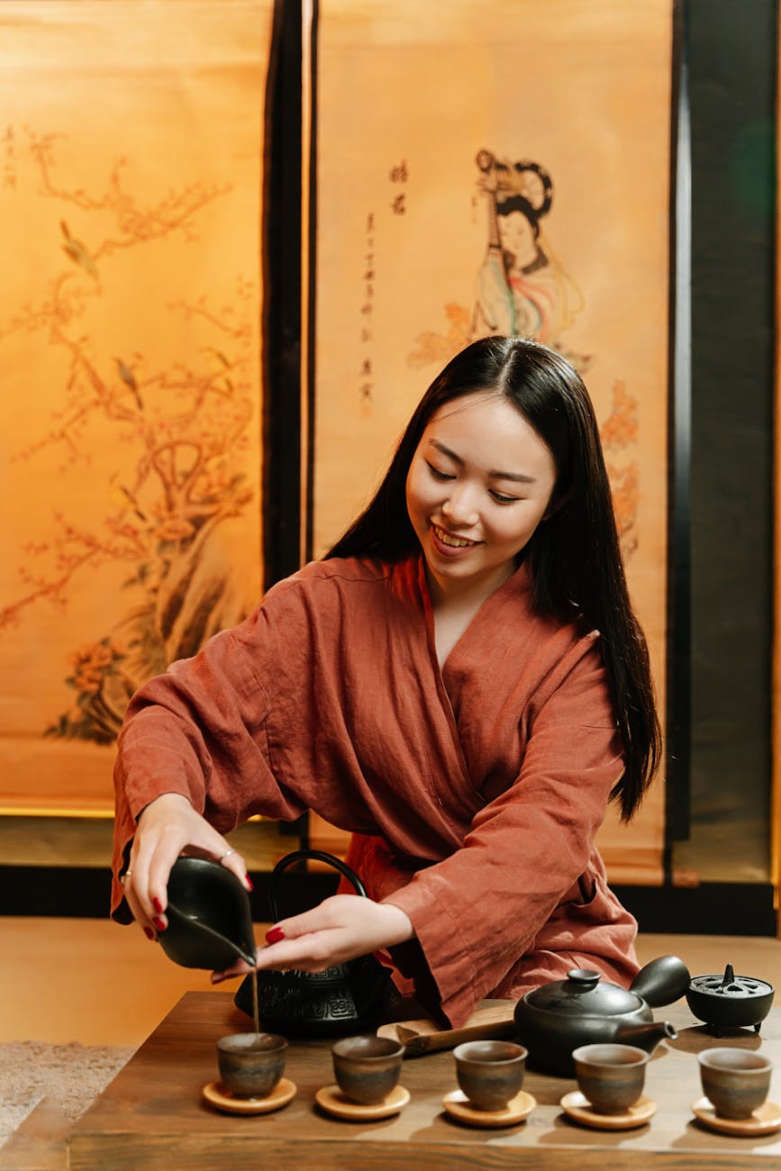 Traditional Korean tea ceremony for wellness and relaxation in Seoul