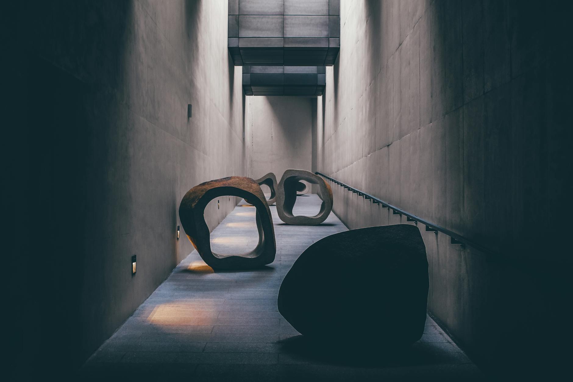 Contemporary art exhibition at a modern gallery in Seoul South Korea