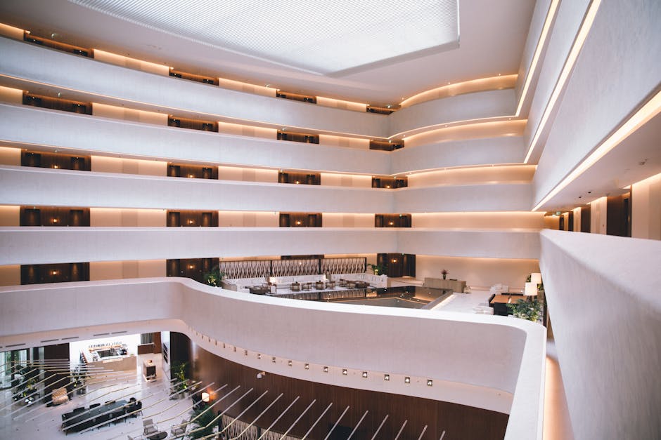 Modern hotel lobby in Myeongdong Seoul