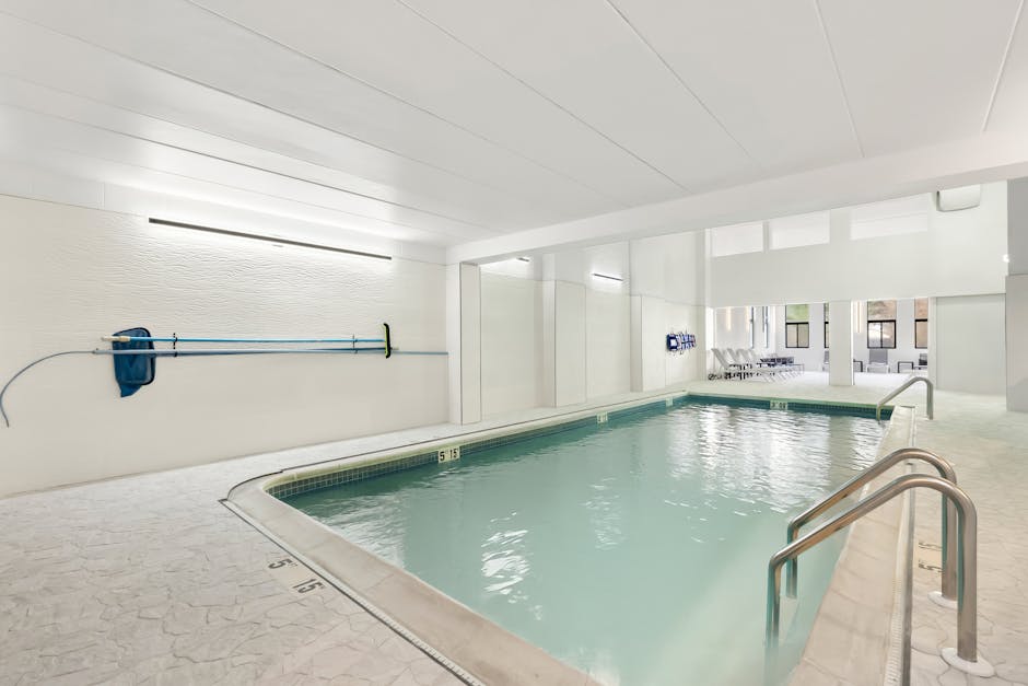 Indoor swimming pool at a luxury Myeongdong Seoul hotel
