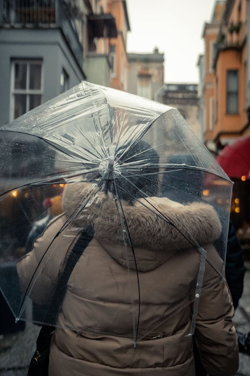 Rain jacket and umbrella - must-pack items for Seoul monsoon season