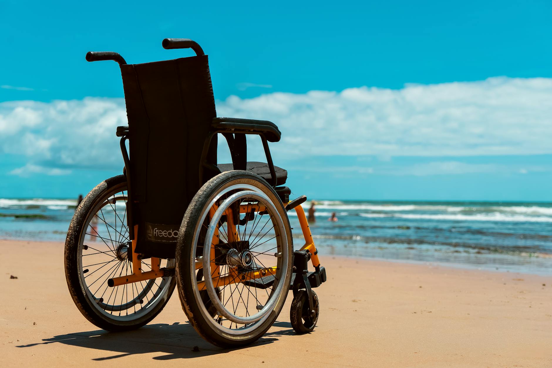 Wheelchair accessible travel in a modern Asian city with ramps and elevators