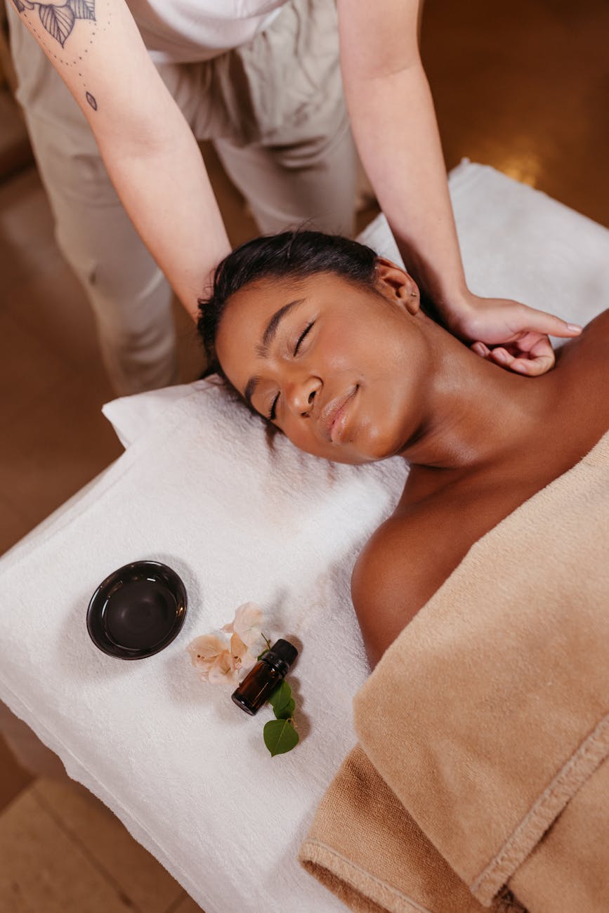 Relaxing spa massage treatment at a wellness center in Seoul