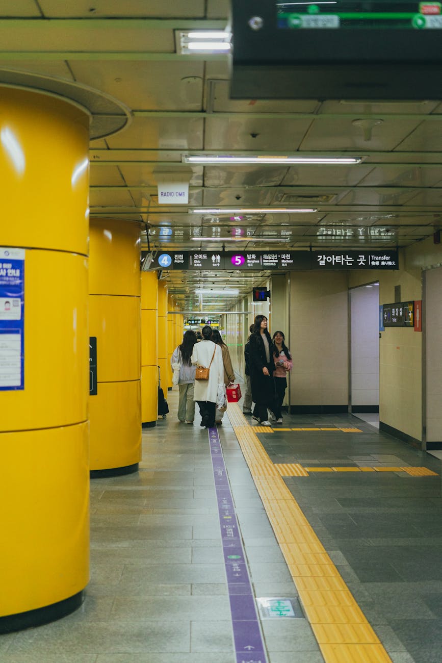 Seoul subway system - affordable public transportation for getting around the city