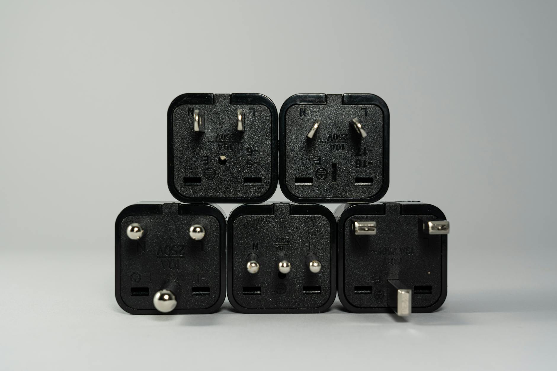 Travel power adapter and electronics for South Korea trip packing