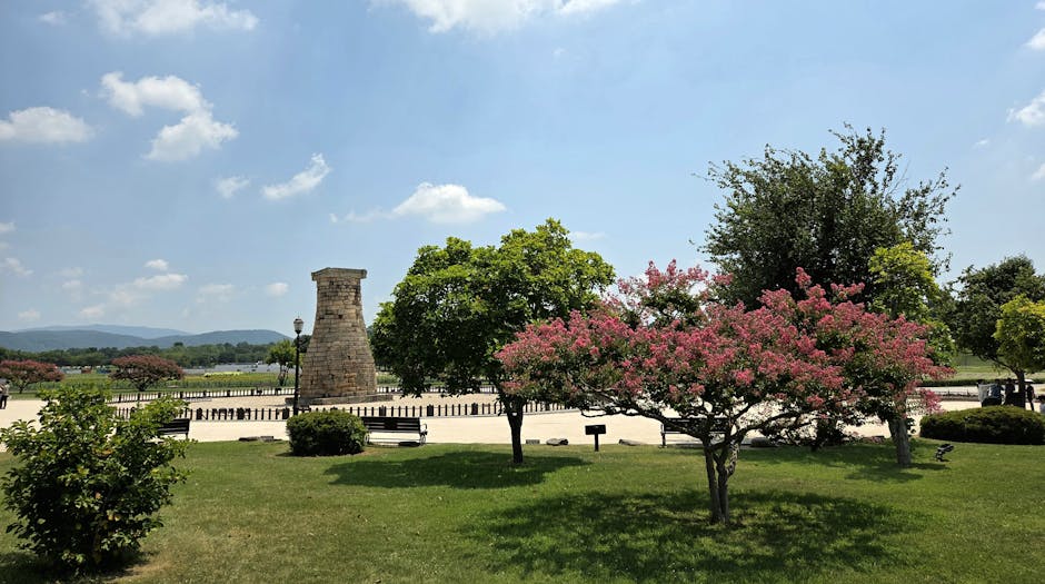 Cheomseongdae Observatory in Gyeongju vibrant trees Korea heritage