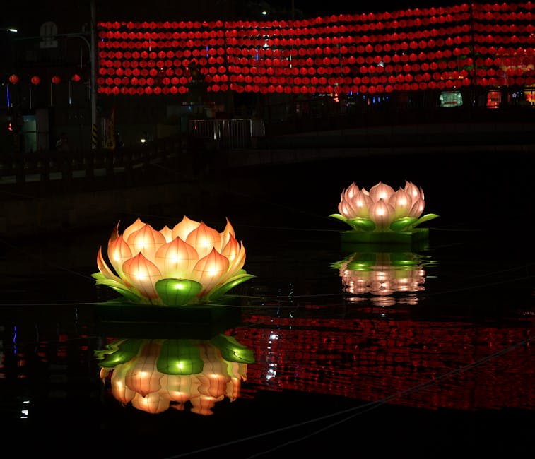 Lotus lantern festival Korea Buddhas Birthday celebration