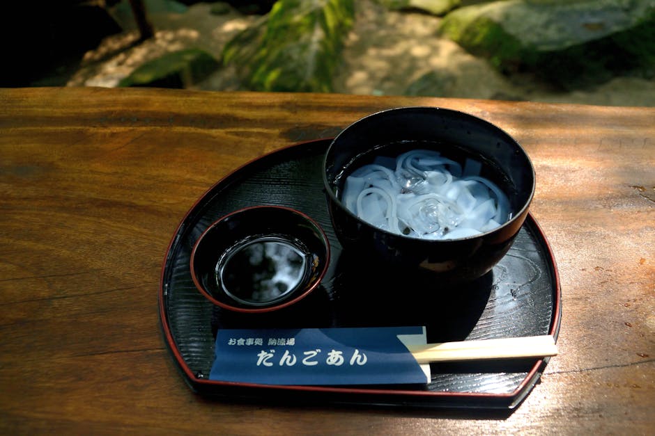 Cold noodles naengmyeon Korean summer food refreshing