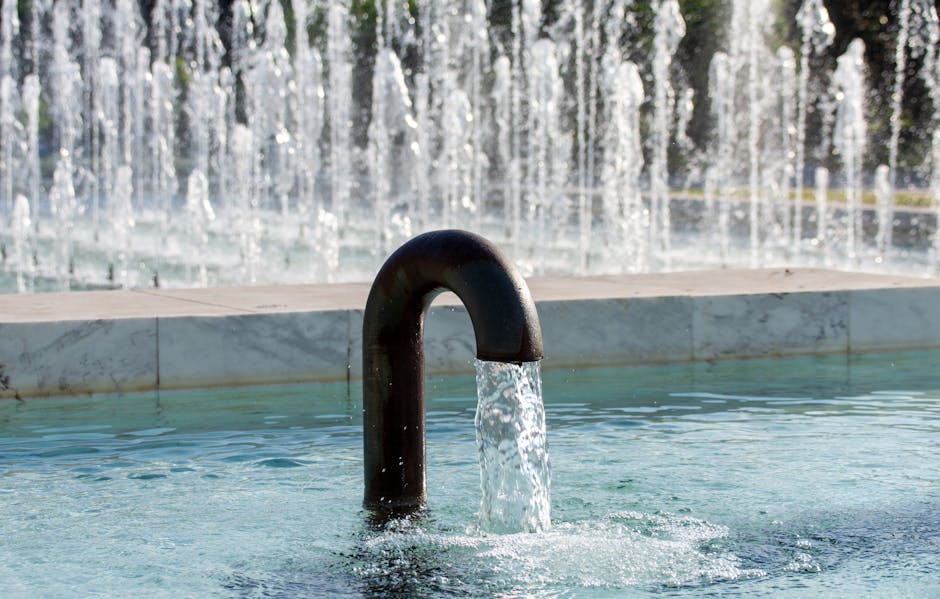 Summer water fountain Seoul outdoor cooling activity