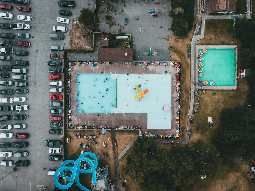 Water park pool Seoul summer outdoor swimming Korea