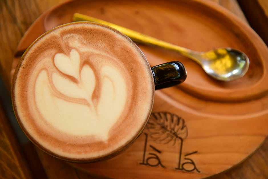 Cafe latte art Seoul Korea barista themed beverage