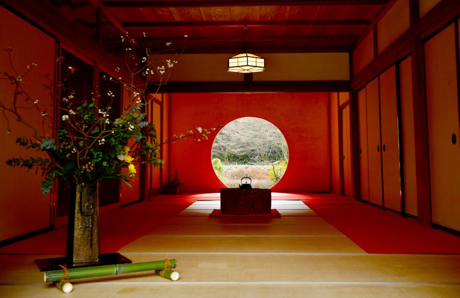 Tea house interior Asian traditional Korean Seoul aesthetic